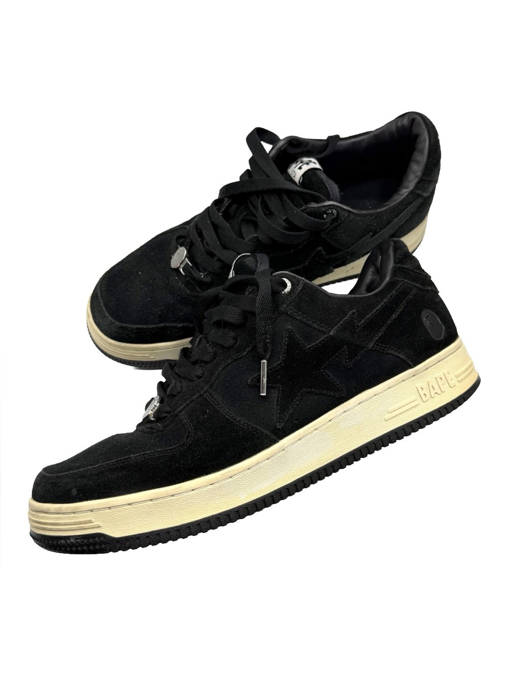 A Bathing Ape BAPE STA Black Suede Sneakers